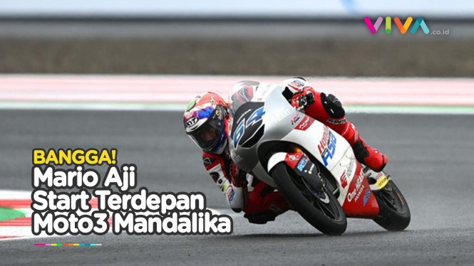 Sumringah Mario Aji Start Di Baris Terdepan Moto3 Mandalika Vlix Id