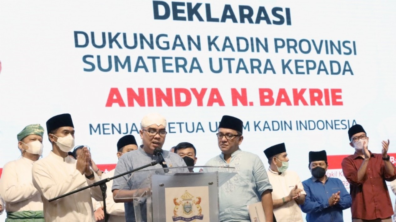 Kadin Sumut Resmi Dukung Anindya Bakrie Jadi Ketua Umum - Vlix.id