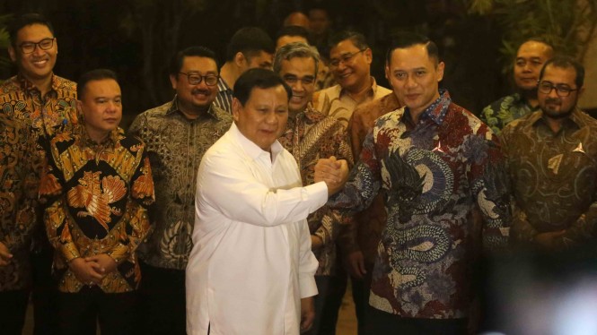 Salam Komando Usai Pertemuan Prabowo-AHY