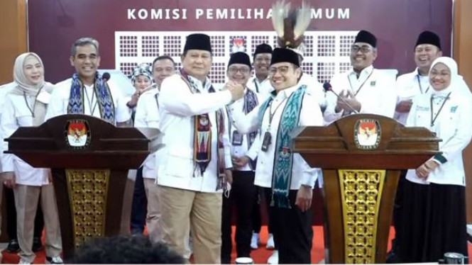 PKB-Gerindra Kompak Daftar Peserta Pemilu ke KPU Bersama