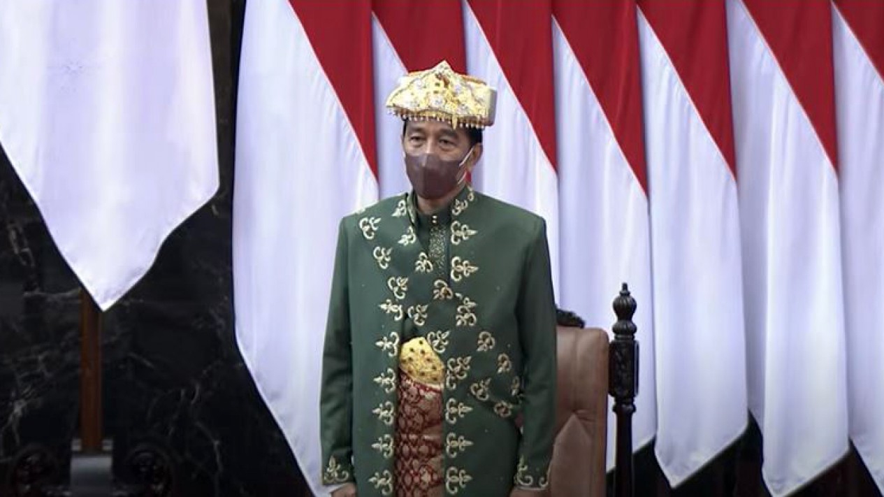 Presiden Jokowi Pakai Baju Paksian Asal Bangka Belitung Di Sidang ...