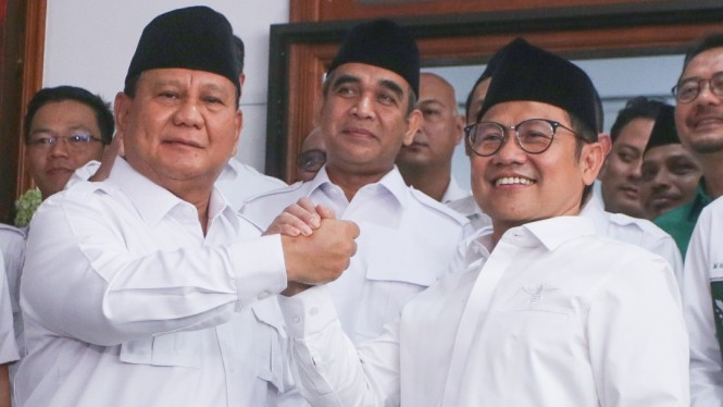 Prabowo-Muhaimin Resmikan Sekretariat Bersama Gerindra-PKB