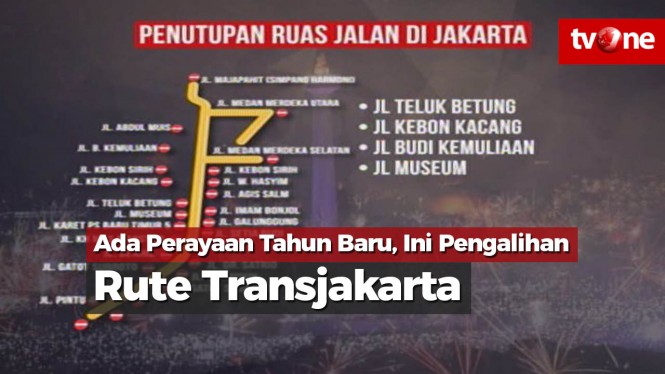 Ada Perayaan Tahun Baru, Ini Pengalihan Rute Transjakarta - Vlix.id