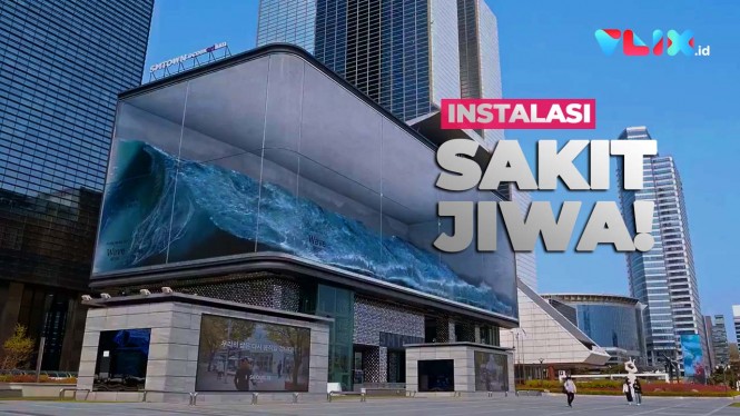VIRAL! Instalasi Akuarium Ombak Raksasa Paling 'Sakit Jiwa'