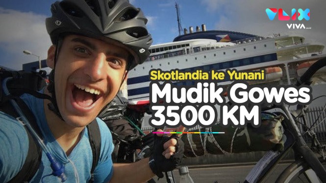 Lintasi 6 Negara, Pesepeda Ini Mudik Sejauh 3500 Km