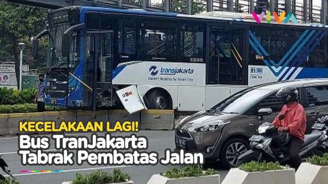 Bus TransJakarta Kembali Mengalami Kecelakaan - Vlix.id