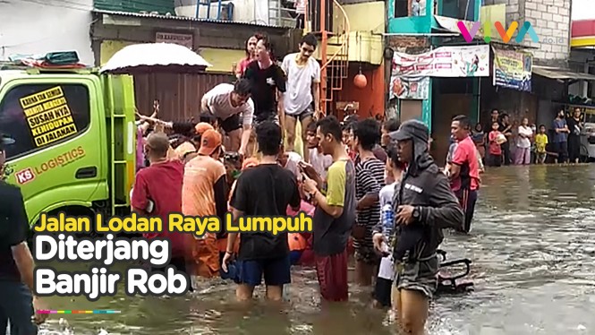 Banjir Rob di Lodan Raya, Ancol, Jakarta Utara
