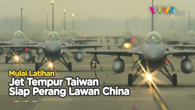 Taiwan Gelar Latihan Jet Tempur Untuk Cegat Serangan China - Vlix.id