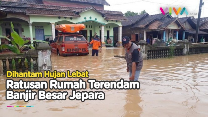 Banjir Terjang Jepara, Ratusan Rumah Terendam