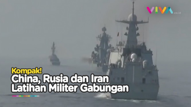 Latihan Militer Gabungan Rusia, Iran dan China Dimulai