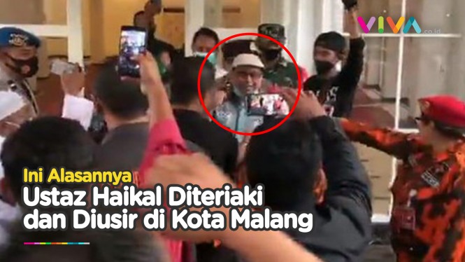 Detik-detik Ustaz Haikal Hassan Diusir Warga Kota Malang