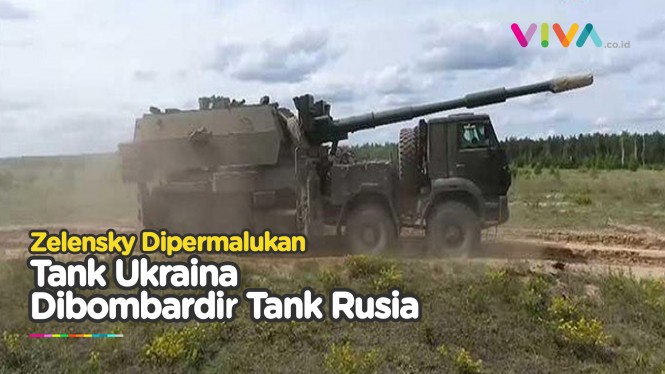 Zelensky Dipermalukan, Tank Ukraina Hancur Gegara Howitzer
