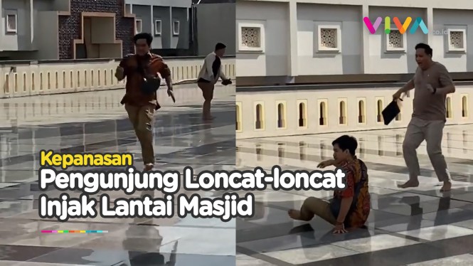 Lantai Masjid Agung Semarang Bikin Orang Lari Terbirit-birit