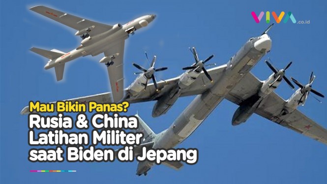 Pembom Rusia & China Terbang Dekat Jepang Saat Biden ke Asia
