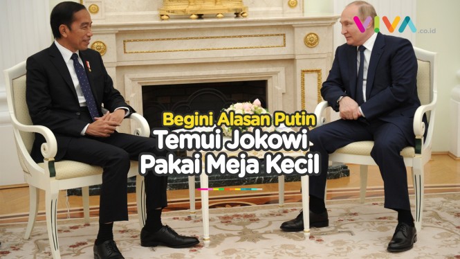 Kenapa Putin Pakai Meja Kecil Saat Jamu Jokowi Ini Alasanya