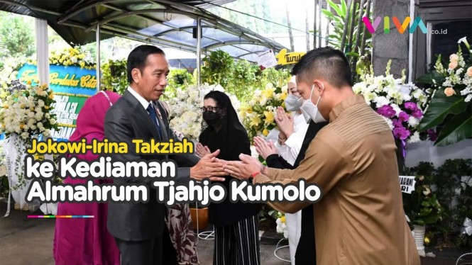 Jokowi dan Ibu Negara Takziah ke Almarhum Tjahjo Kumolo