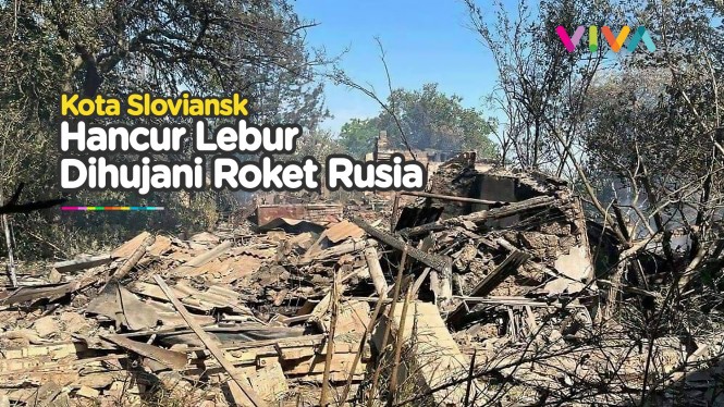 Rusia Menggila, Kota Sloviansk Dihantam Serangan Ganas