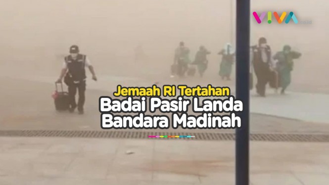 Badai Pasir di Bandara Madinah, Jemaah Haji Tertahan