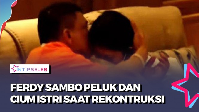 Inilah Momen Sambo Peluk Sang Istri Saat Rekonstruksi - Vlix.id