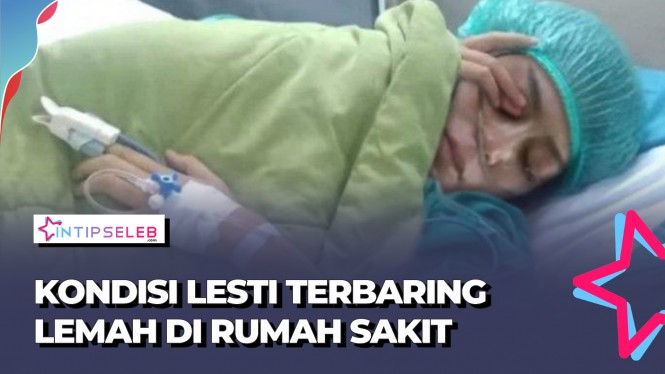 Penampakan Lesty Diinfus dan Terbaring di Rumah Sakit