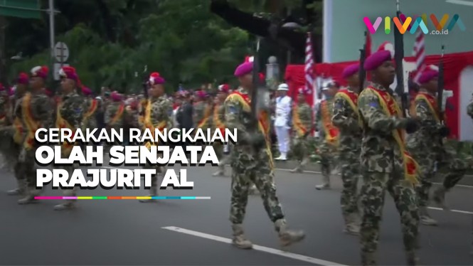 Pawai Alutsista Unjuk Gigi di Puncak HUT ke-77 TNI