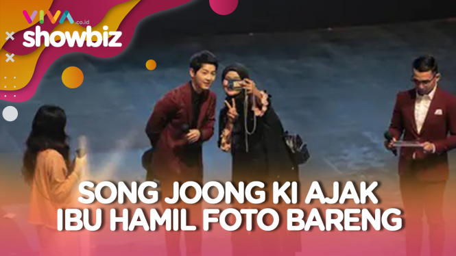 Menyapa Fans di Jakarta, Song Joong Ki Ajak Selfie Ibu Hamil