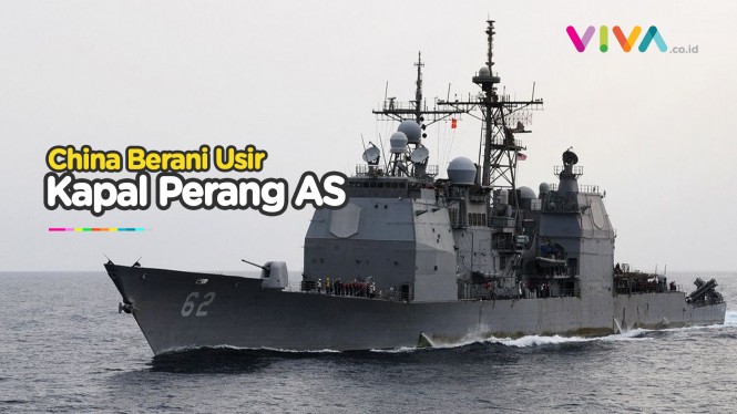 Mencekam! China Usir Kapal Perang AS di Laut China Selatan