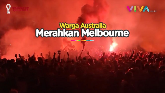 Australia Tembus 16 Besar, Melbourne Merah Menyala