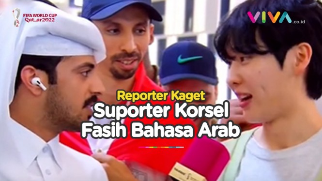 Heboh Suporter Korsel Fasih Bahasa Arab
