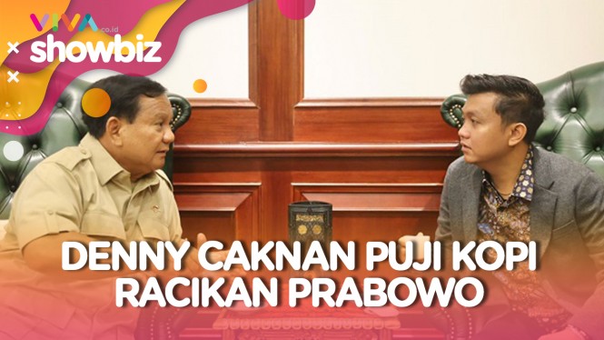 Asyiknya Denny Caknan Dibuatin Kopi oleh Prabowo
