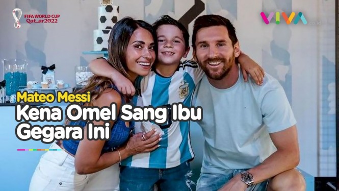 'Bikin Gaduh' di Tribun, Mateo Messi Dimarahi Sang Ibu