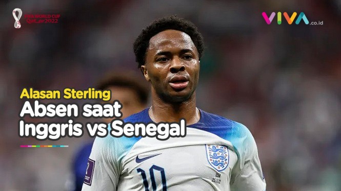 Sterling 'Hilang' di Laga Inggris vs Senegal, Ada Apa?
