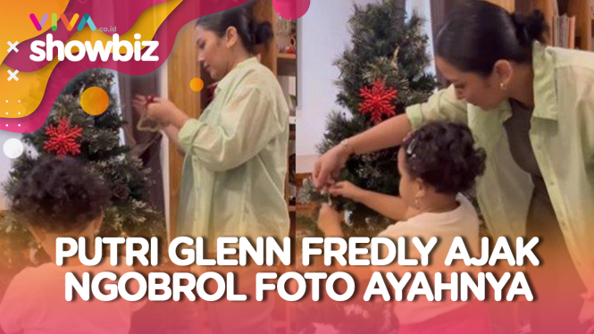 Anak Glenn Fredly Hias Pohon Natal Sambil Curhat ke Ayahnya