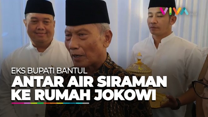 Eks Bupati Bantul Antar Air Siraman ke Rumah Jokowi