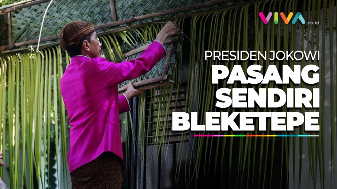 Awali Prosesi Siraman Kaesang, Jokowi Pasang Bleketepe