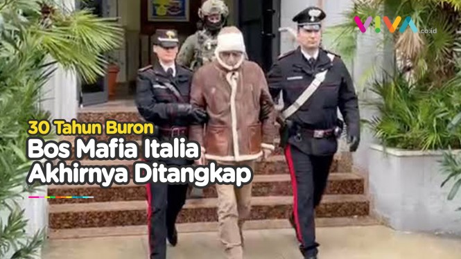 Bos Mafia Italia Dibekuk Polisi Setelah 3 Dekade Buron