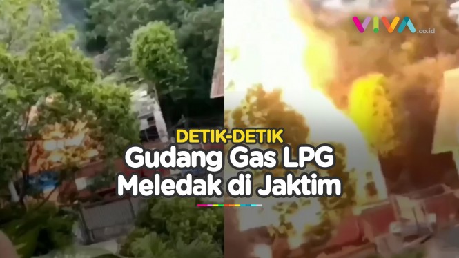 VIDEO Gedung Gas LPG Meledak, Warga Histeris Ketakutan
