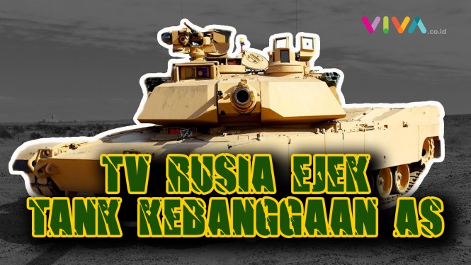 TV Rusia Rilis Video 'Meludahi' Tank Abrams Kebanggaan AS