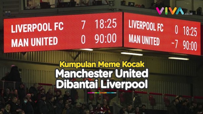 Deretan Meme Kocak MU Dibantai Liverpool 7-0