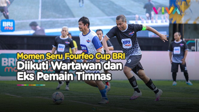 Wartawan dan Eks Pemain Timnas Merumput di Fourfeo Cup BRI
