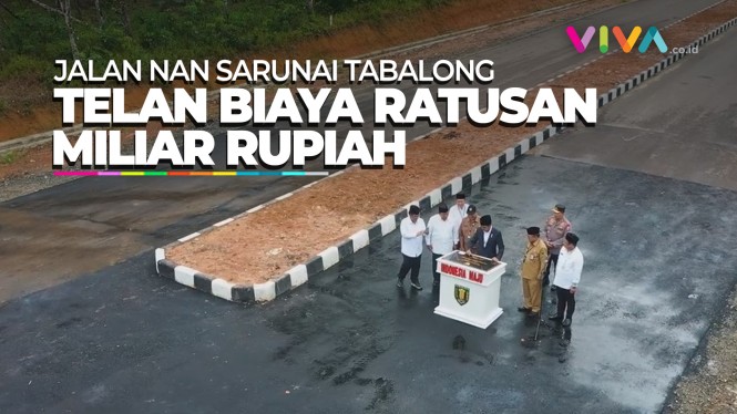Jokowi Resmikan Jalan Nan Sarunai Kabupaten Tabalong