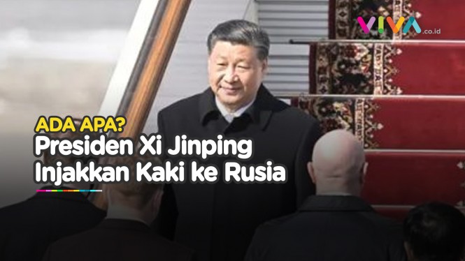 Momen Xi Jinping Injakkan Kaki di Moskow