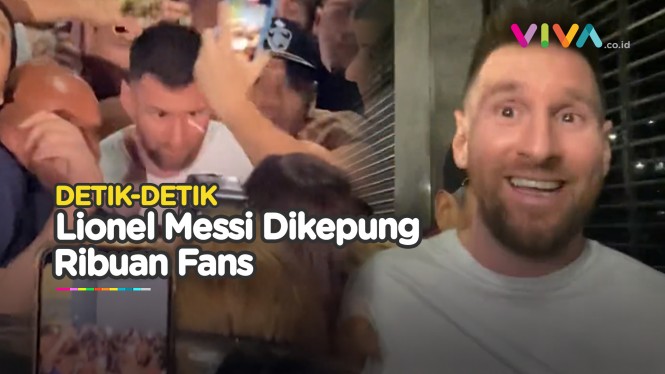 Lionel Messi Makan di Restoran, Malah Dikepung Ribuan Fans