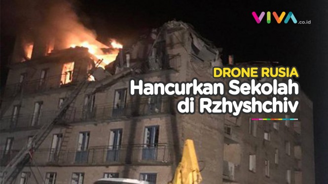 Ukraina Kian Hancur, Ngerinya Drone Rusia Serang Rzhyshchiv