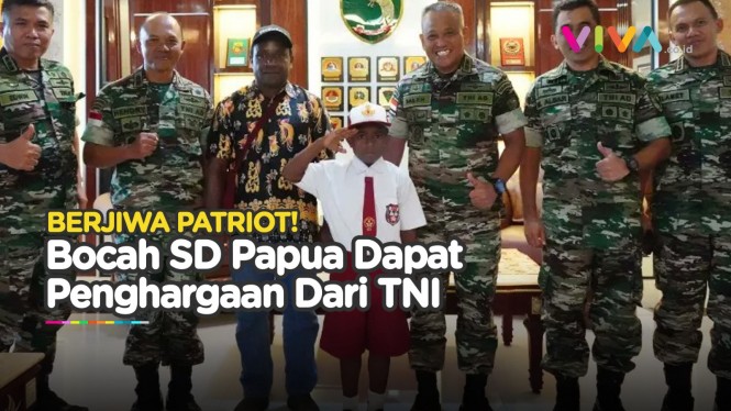 Bocah SD Papua Jadi Warga Kehormatan TNI