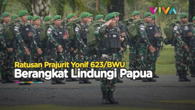 Gubernur Kalsel Lepas Ratusan Prajurit TNI ke Tanah Papua