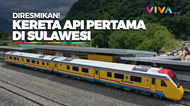 Jokowi Resmikan Kereta dan Rute Pertama di Sulawesi