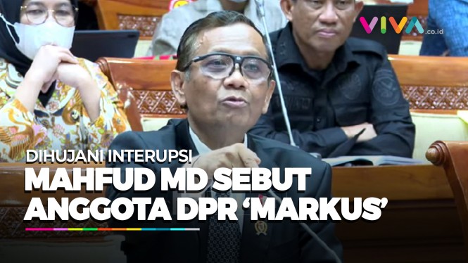 Sebut DPR 'Markus' Mahfud MD Dihujani Banyak Interupsi