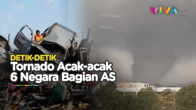 Tornado Dahsyat Ngamuk, Bikin AS Porak-poranda