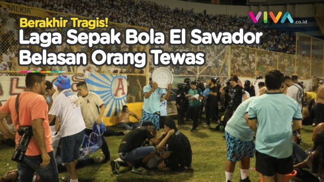 Rekaman Tragedi Kematian di Stadion Sepak Bola El Salvador